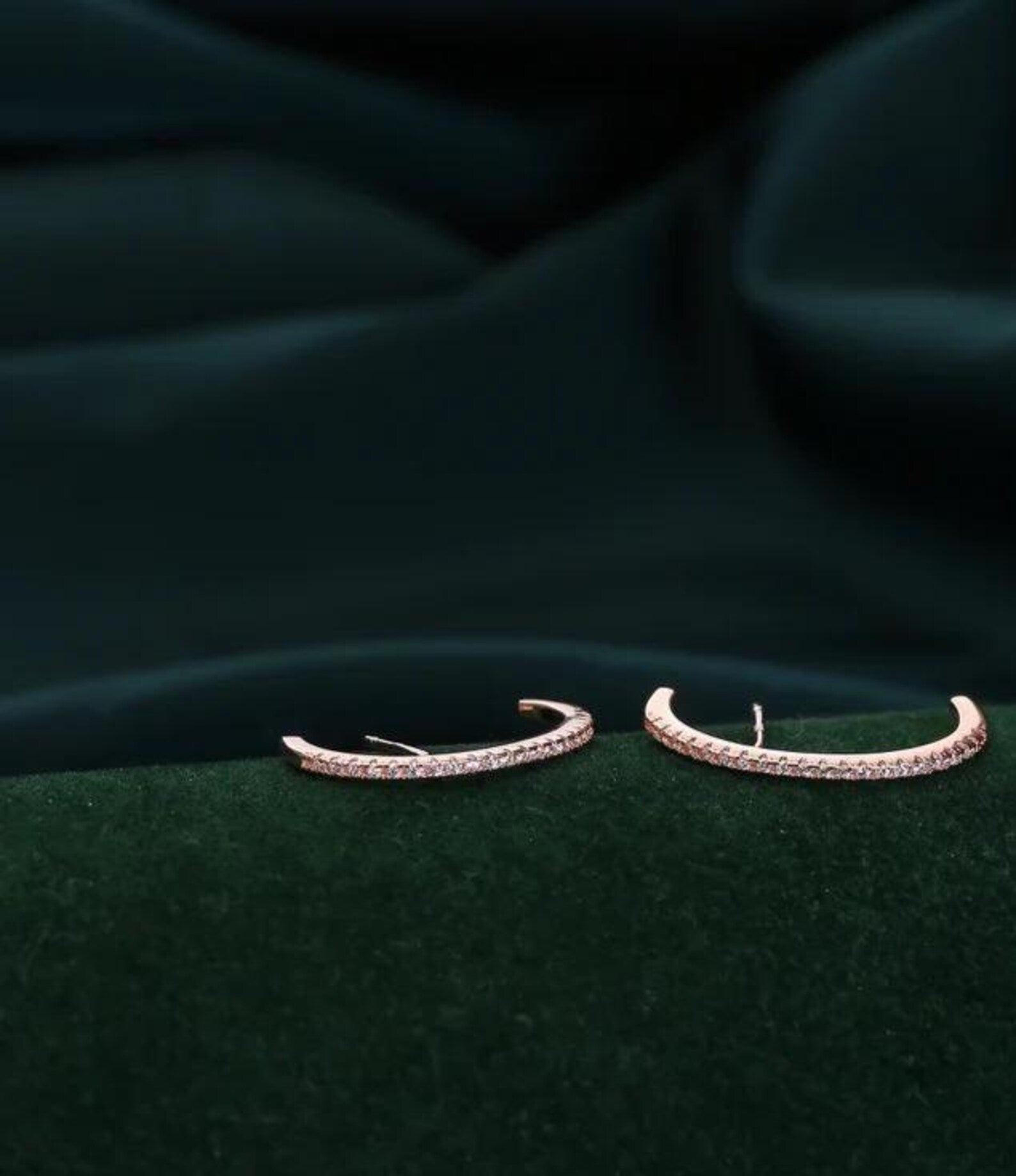 925 Sterling Silver Cubic Zirconia Ear Cuff  Adjustable CZ Ear Cuff