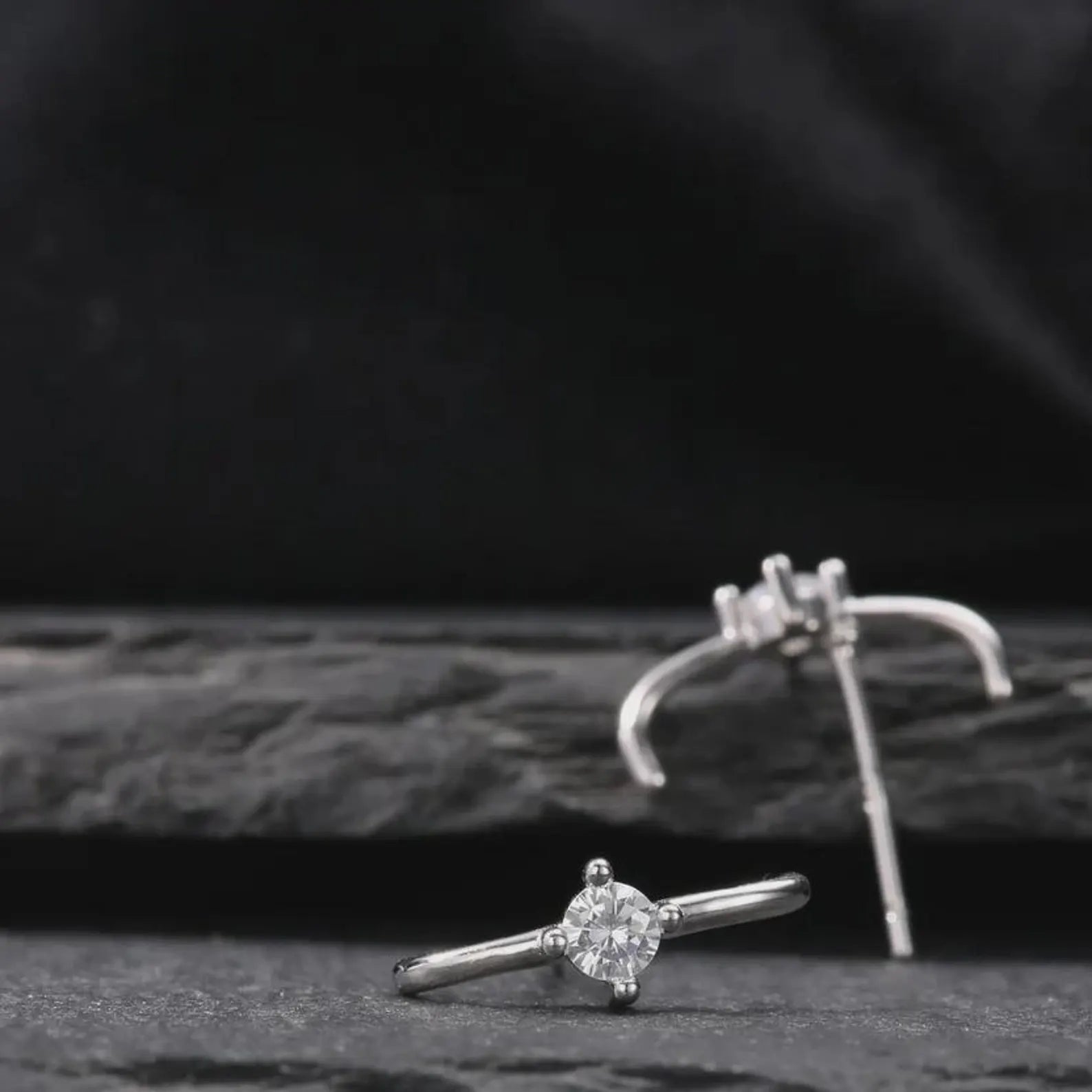 925 Sterling Silver Ear Cuff Adjustable Wrap | Tiny Earrings | Trendy Ear Cuff