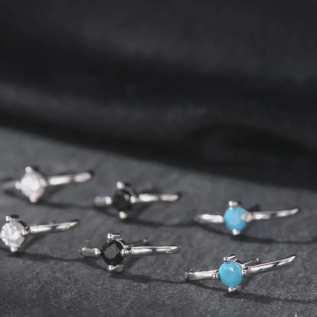 925 Sterling Silver Ear Cuff Adjustable Wrap | Tiny Earrings | Trendy Ear Cuff
