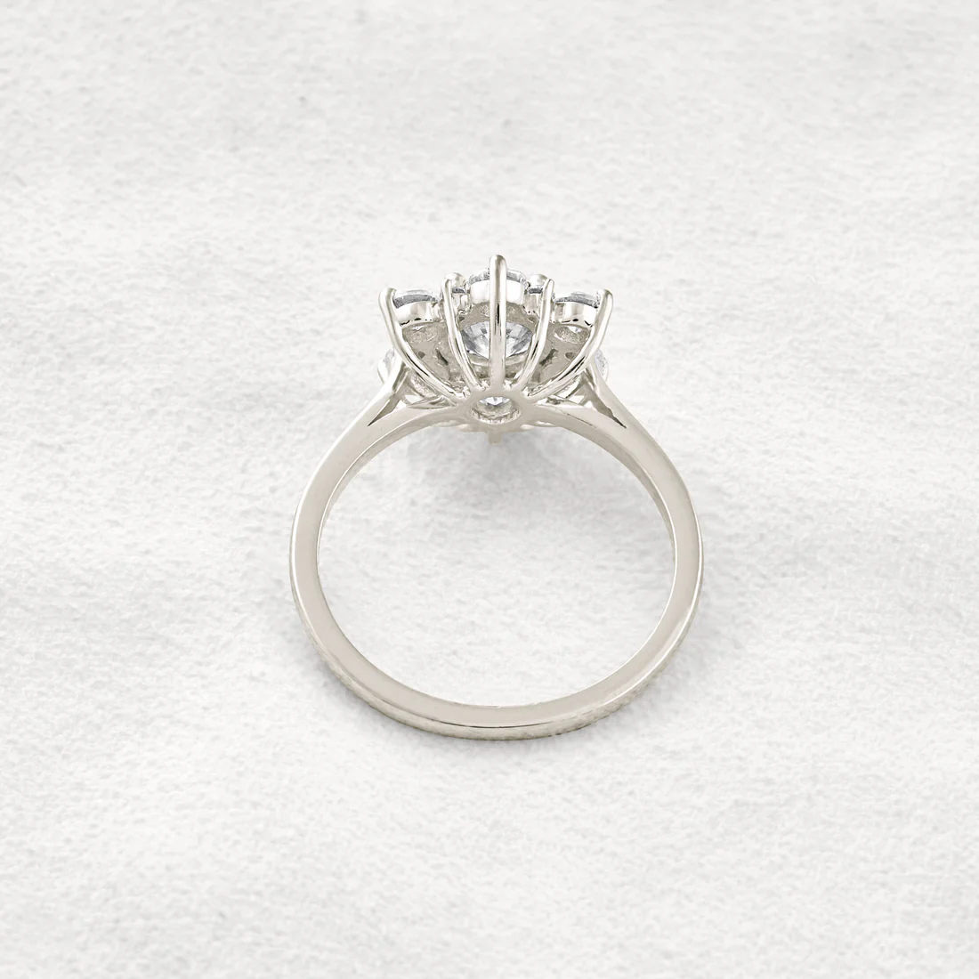 1 CT Round Cut Moissanite Engagement Ring D-Color Lab-Grown Diamond Ring Gift for Her