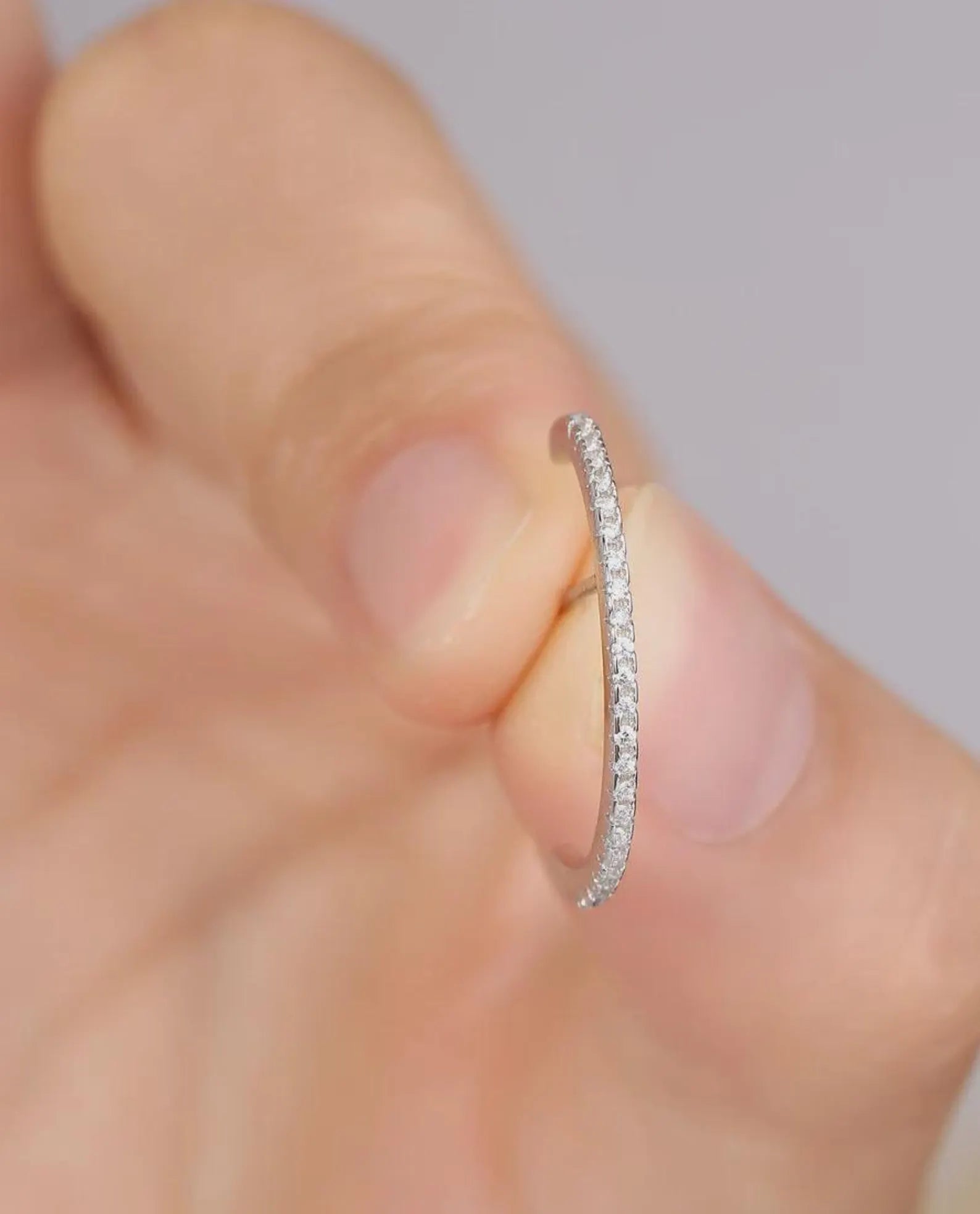 925 Silver Cubic Zirconia Ear Cuff | No Piercing Ear Cuff | Minimalist Earring