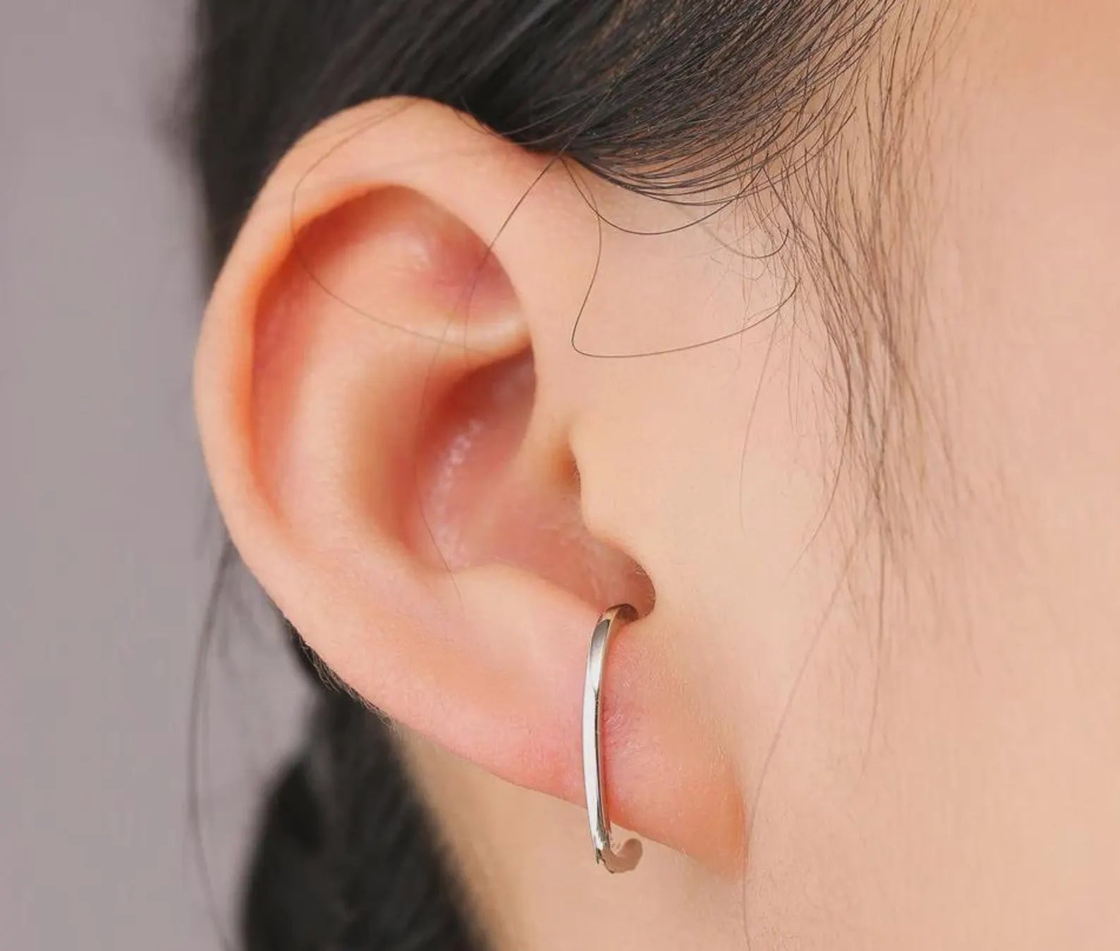 925 Sterling Silver Ear Cuff Adjustable Wrap | Tiny Earrings Everyday Wear