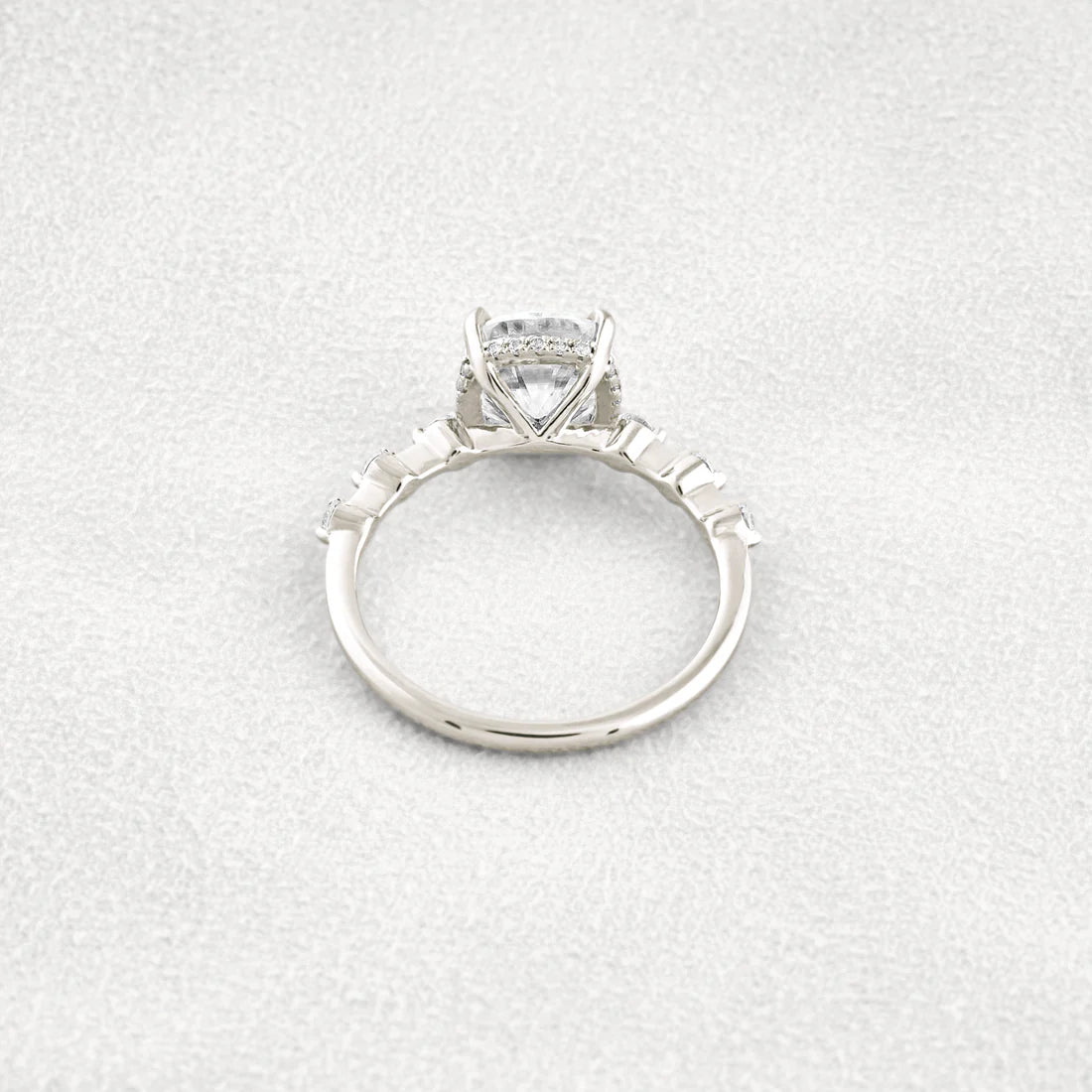 2.15 CT Cushion Moissanite Solitaire Engagement Ring, High Quality Ring Sterling Silver