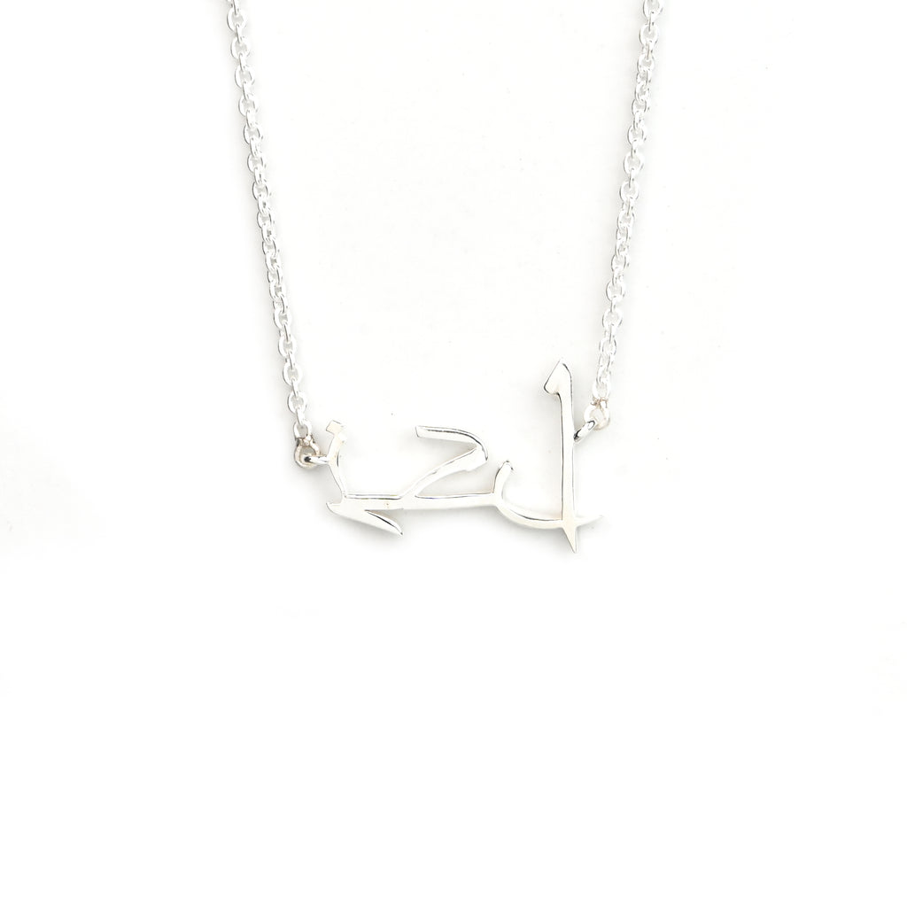 925 Sterling Silver Name Pendant Custom Birthday Gift Necklace