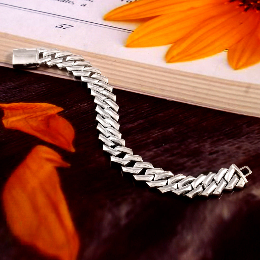 925 Sterling Silver Bracelet for Men Muscular Bracelet for Men