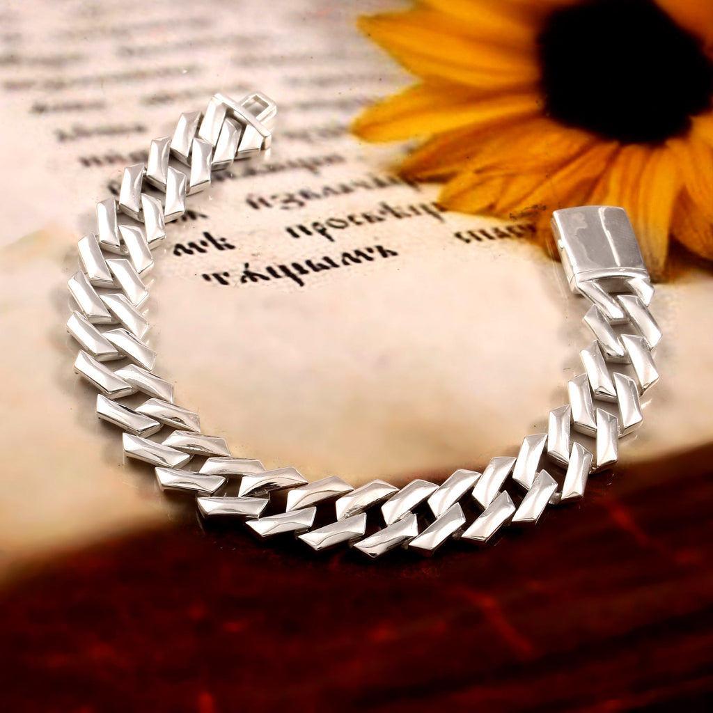 925 Sterling Silver Bracelet for Men Muscular Bracelet for Men
