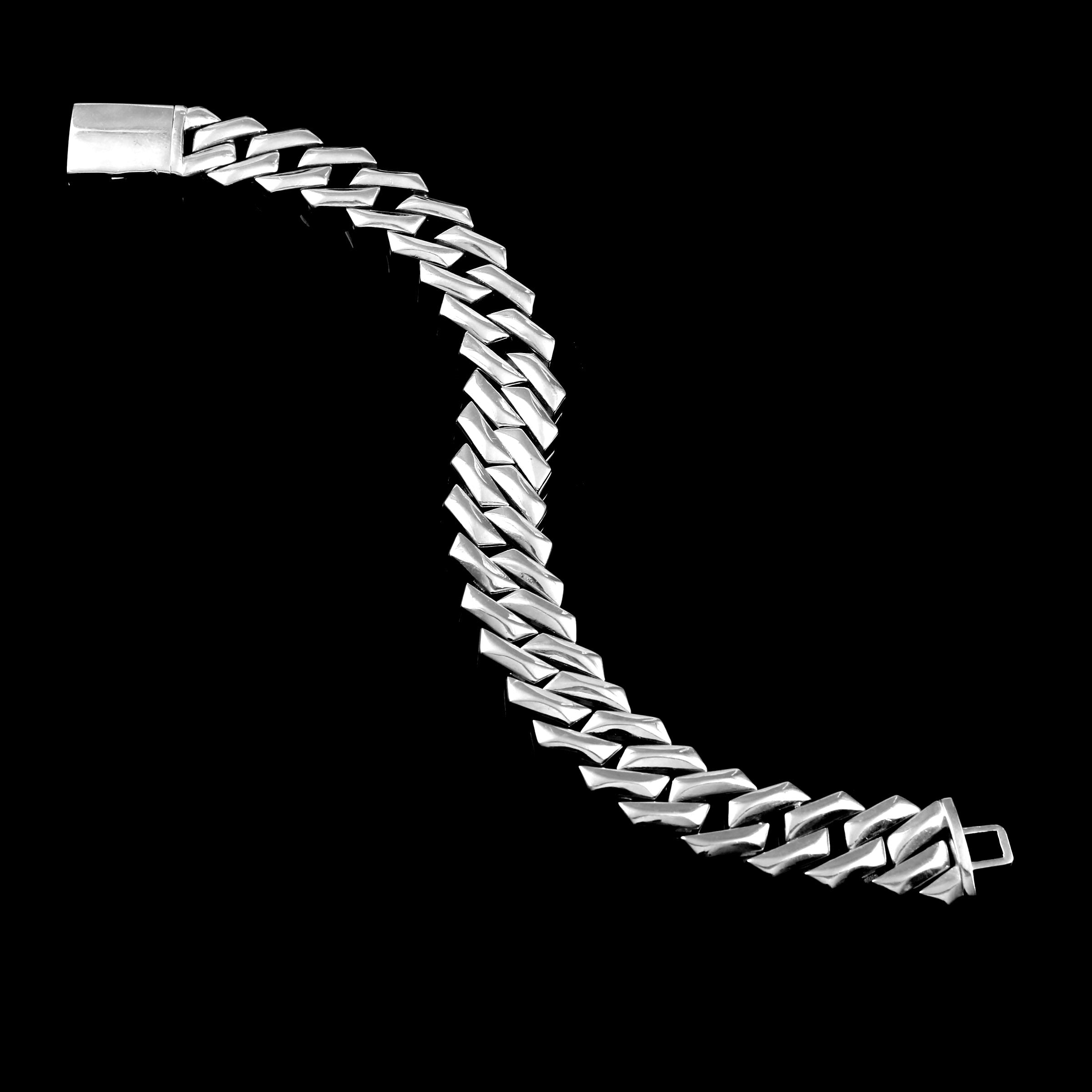 925 Sterling Silver Bracelet for Men Muscular Bracelet for Men