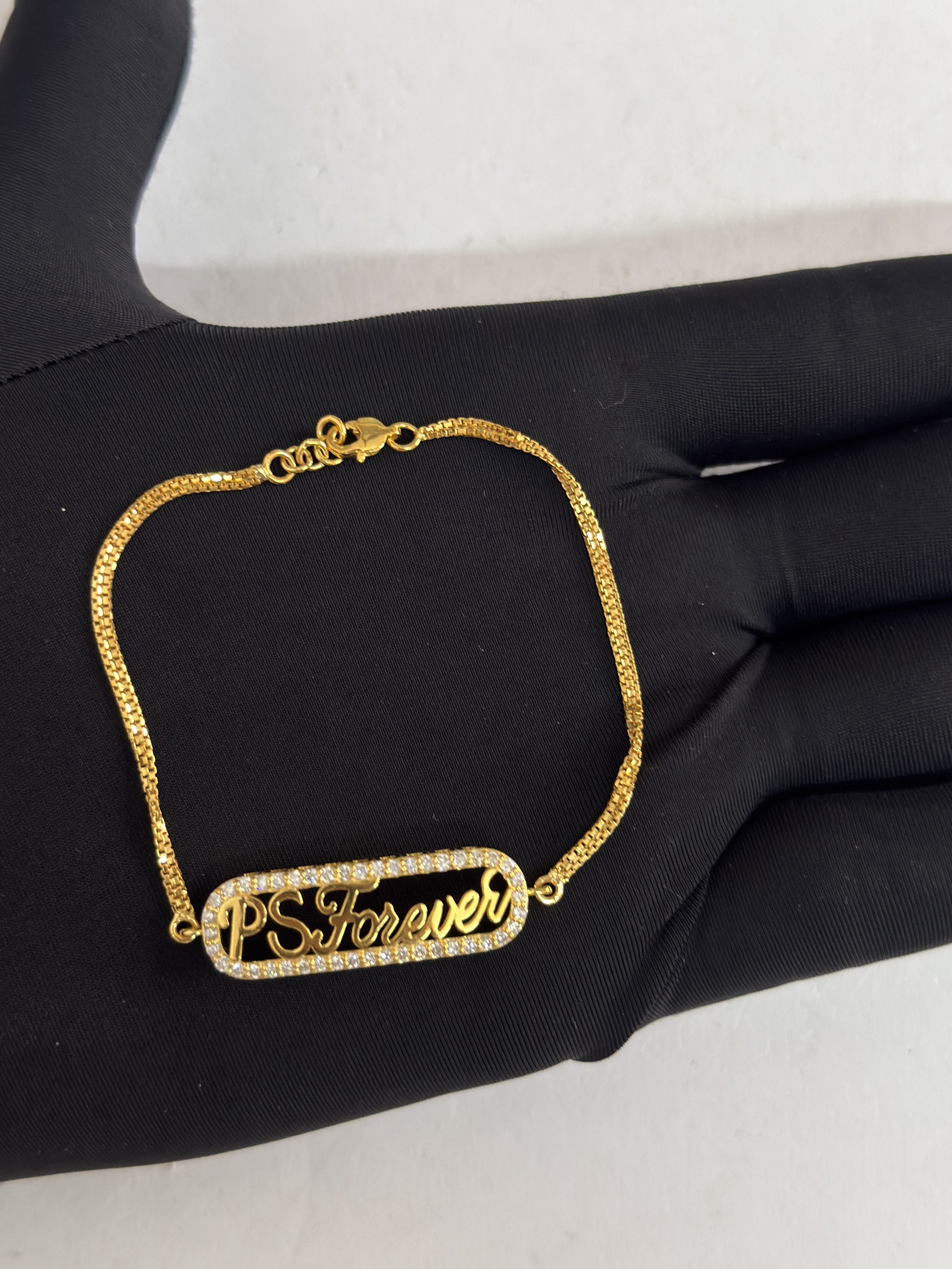 Radiant 14K Gold Bracelet with Round Lab-Grown Diamonds in Prong Setting Gift for Her