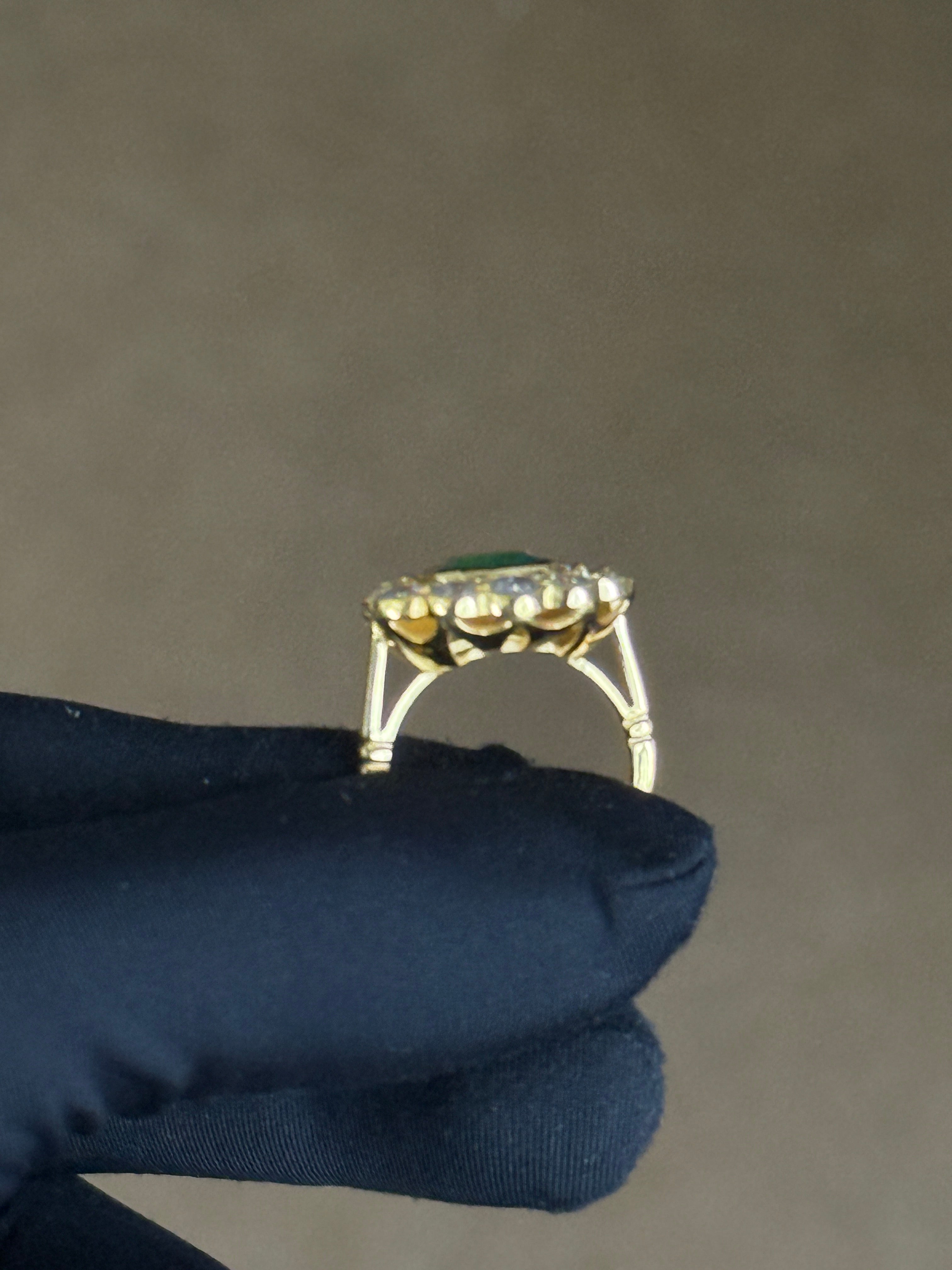 925 Silver Asscher-Cut Lab Emerald Ring – Bezel & Prong Setting Gift for Her