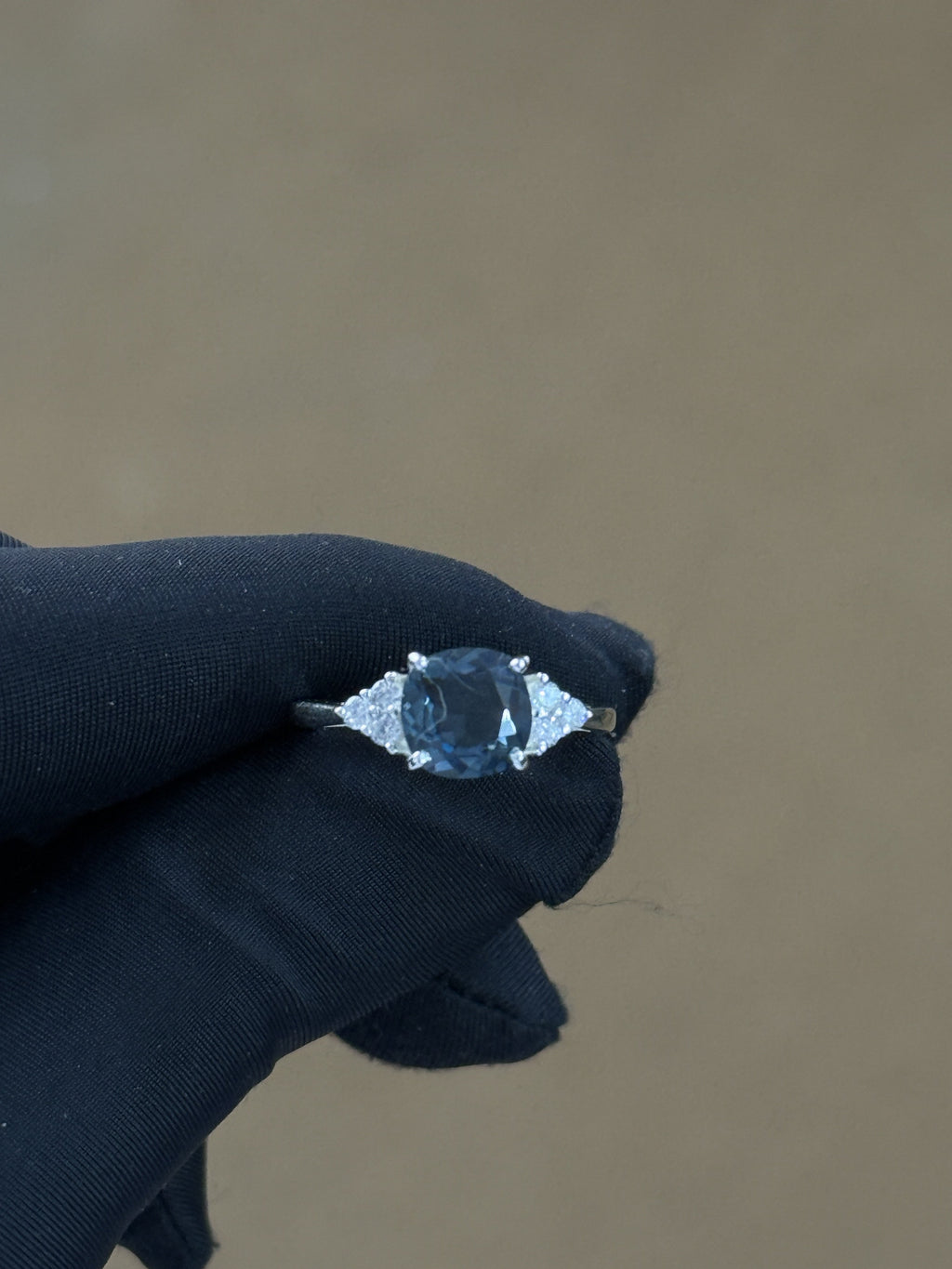 925 Silver Prong-Set Blue Topaz Ring – Cushion-Cut Gemstone, 5 Gram Statement Jewellery