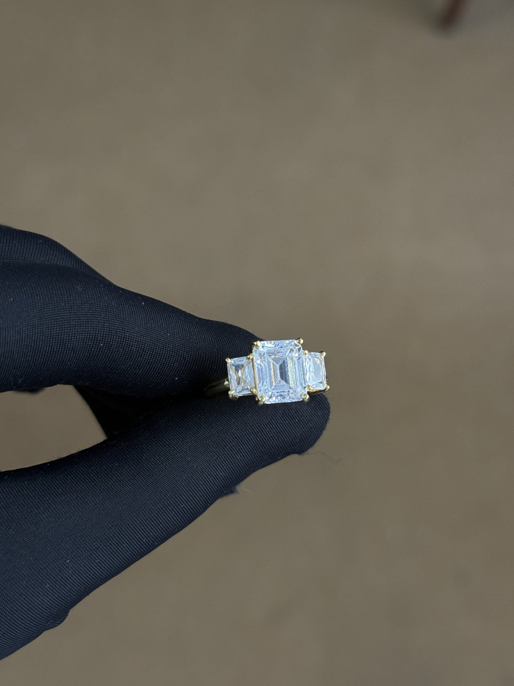 Statement 925 Silver Prong-Set Moissanite Ring – Octagon-Cut Gemstone, 5 Gram