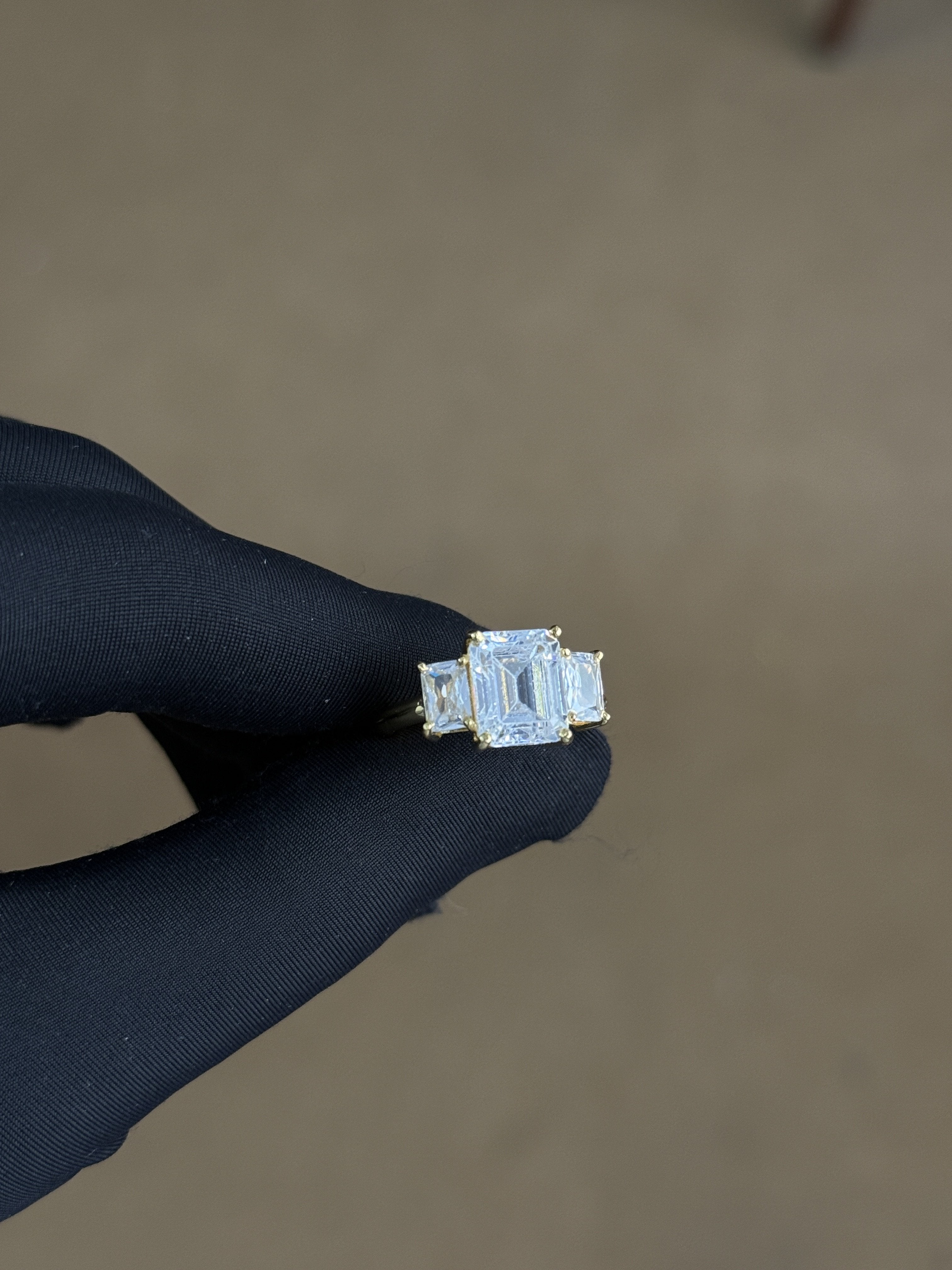 Statement 925 Silver Prong-Set Moissanite Ring – Octagon-Cut Gemstone, 5 Gram