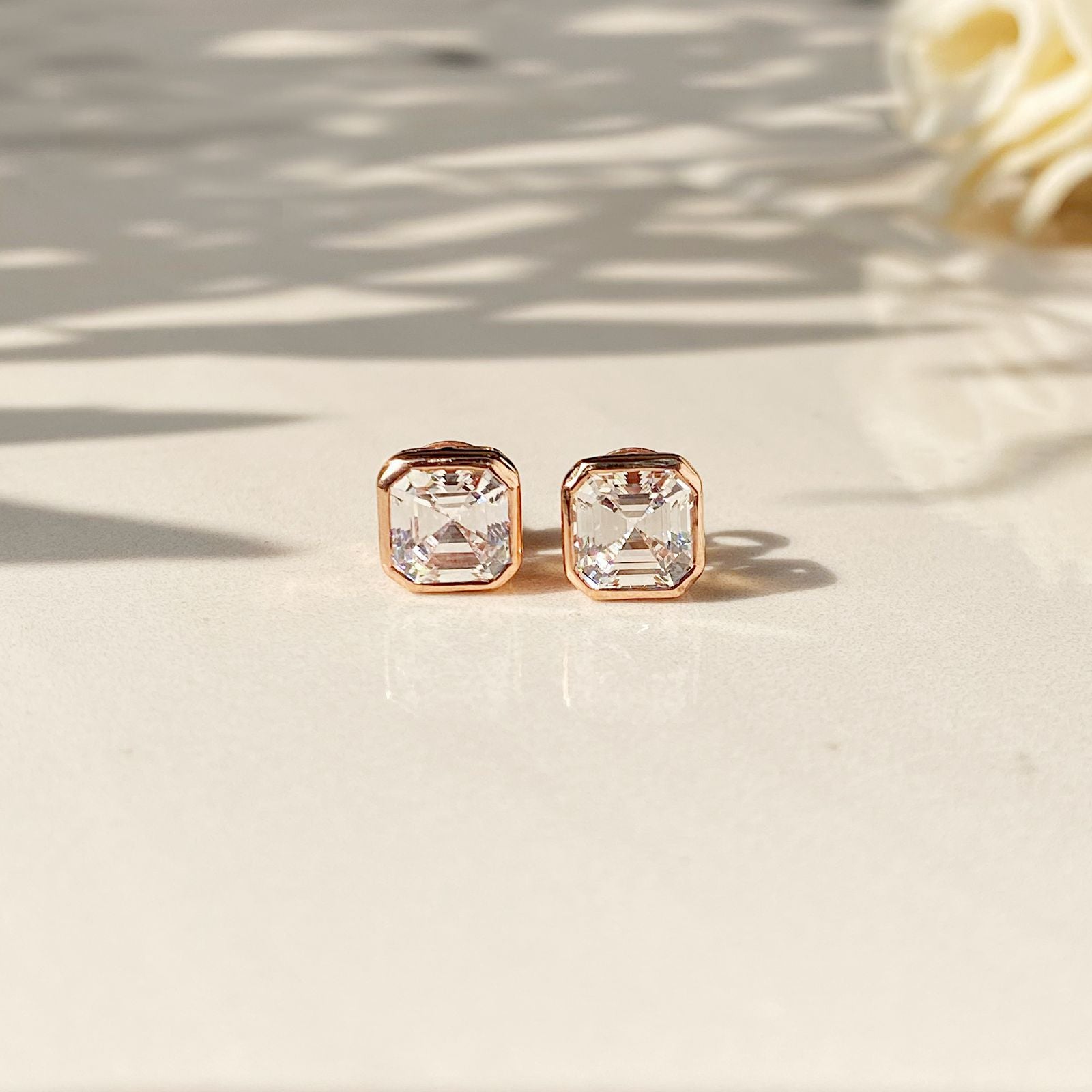 925 Sterling Silver Cubic Zirconia Stud Earrings – Classic CZ Studs