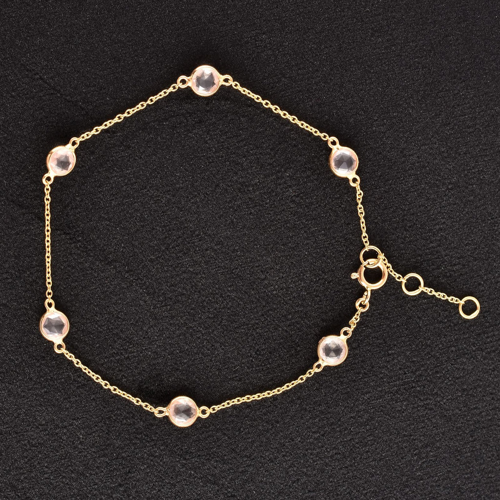 7mm Round Morganite Gemstone – Natural Blush Pink Stone in 925 Sterling Silver