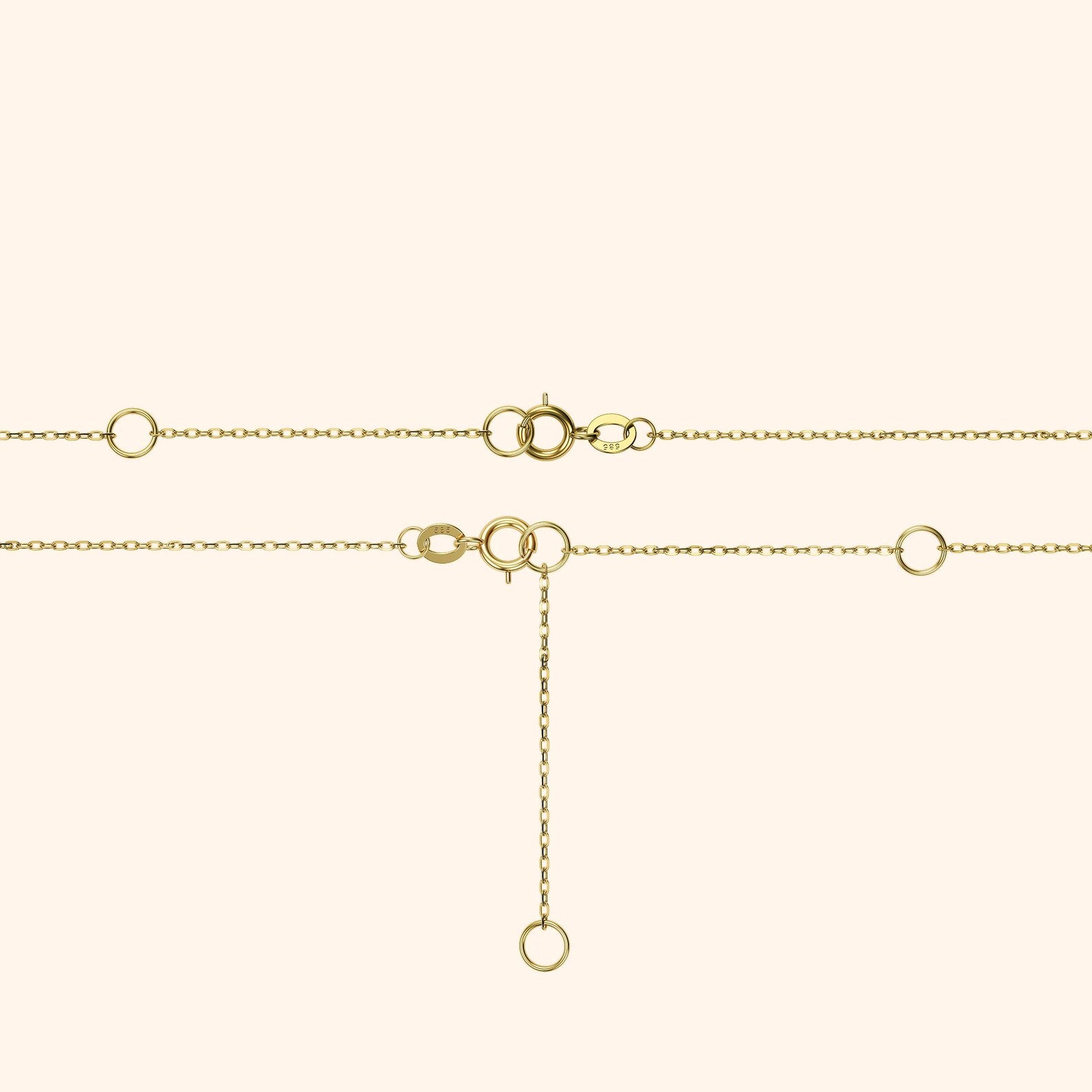 Solid Gold Hand Chain Bracelet: Dainty Minimalist Jewelry