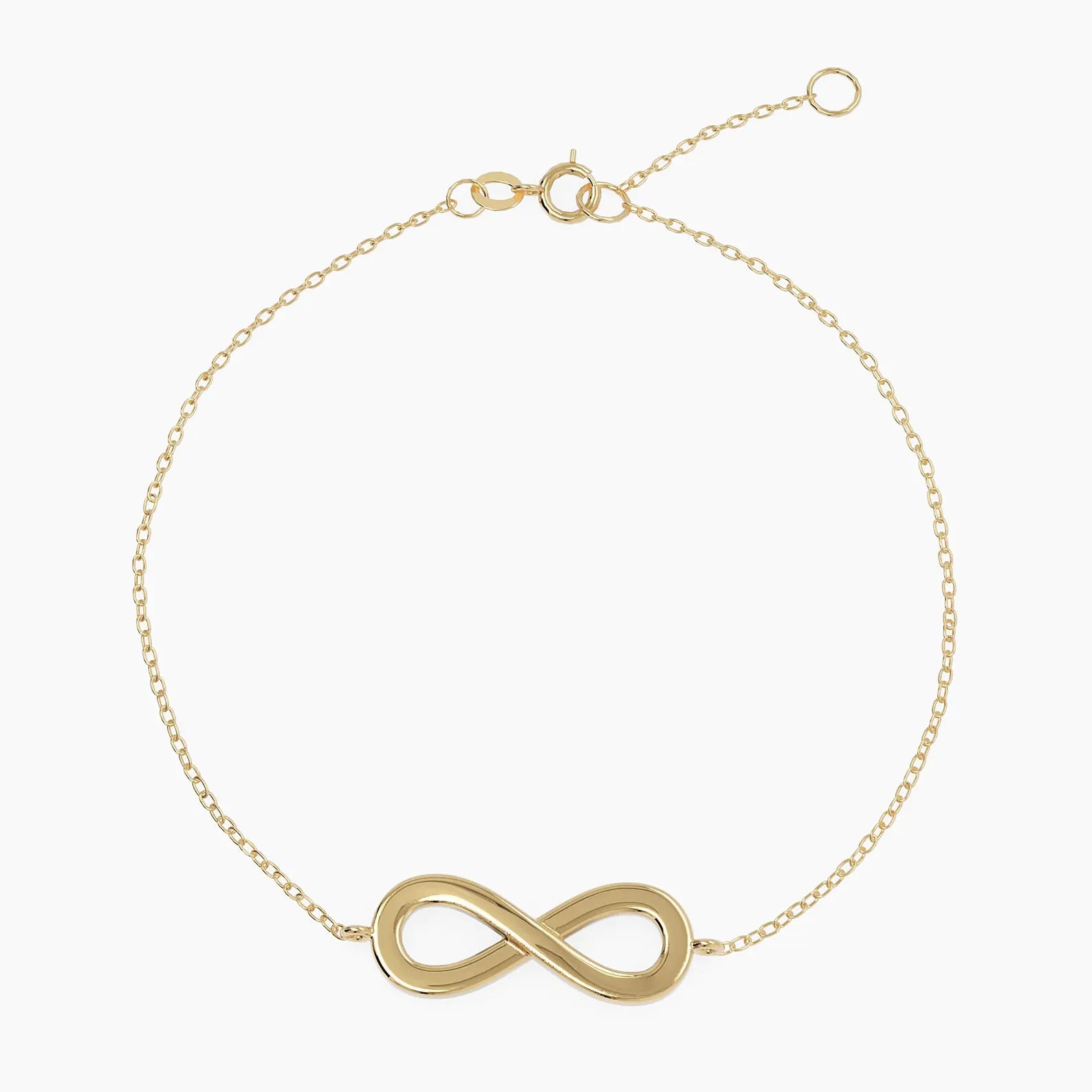 Solid Gold Infinity Bracelet: Minimalist Everyday Jewelry