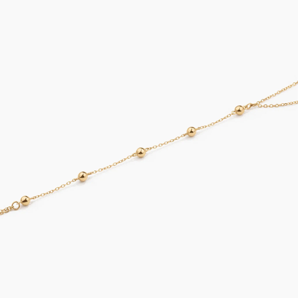 14k Solid Gold Hand Chain Bracelet / Slave Finger Chain Solid Gold Bracelet