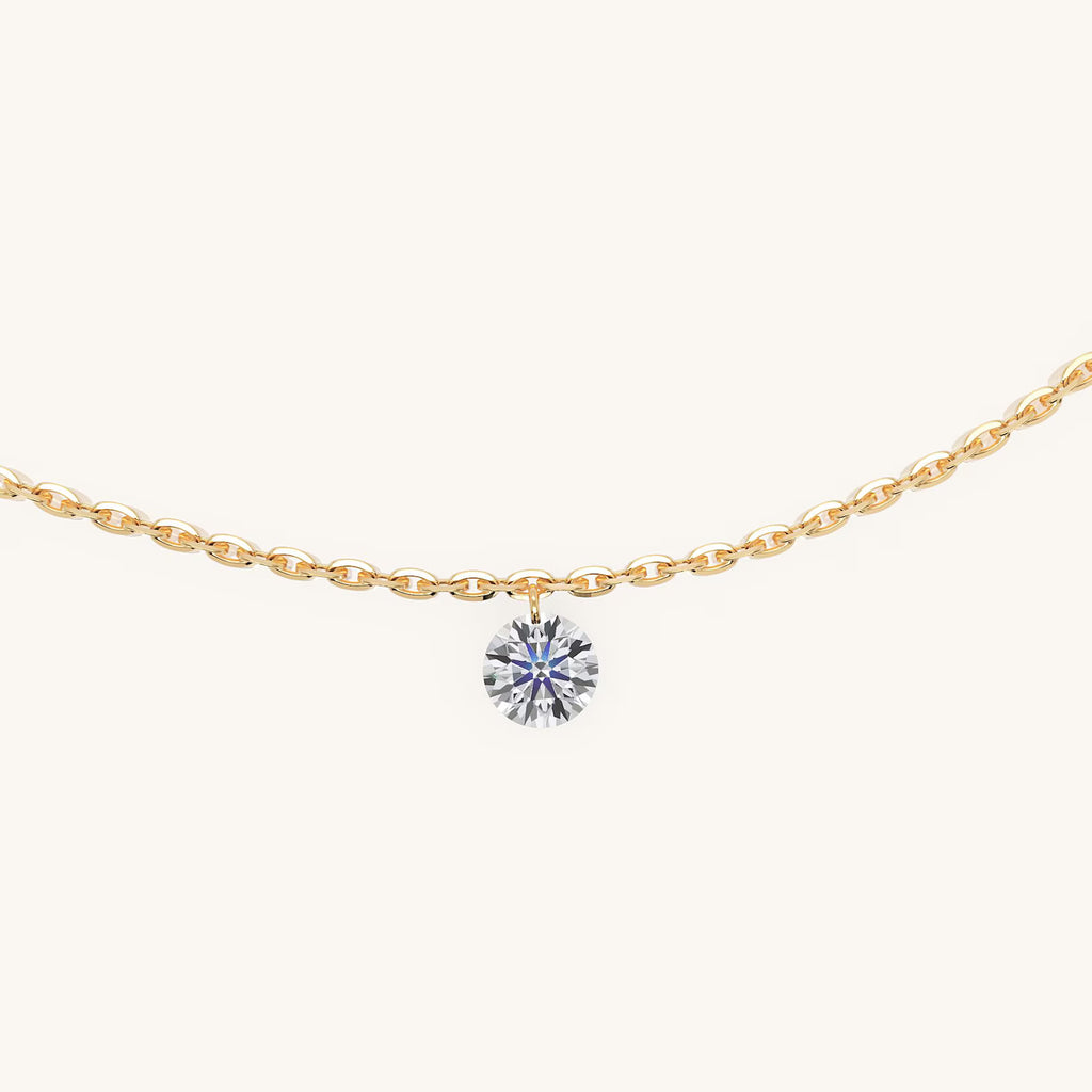Solid Gold Diamond Bracelet: Dainty Bezel-Set Minimalist Design